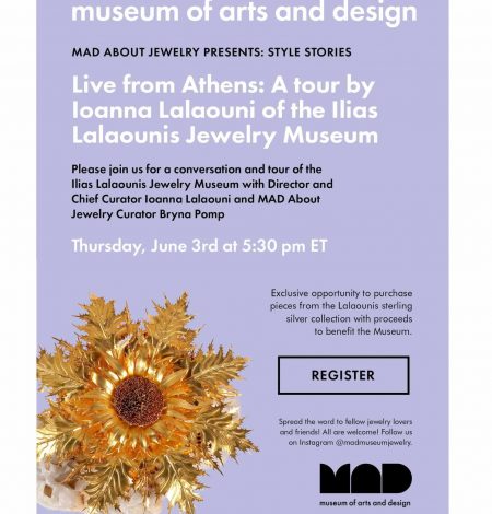 SPECIAL EVENT: Live from Athens: A tour by Ioanna Lalaouni of the Ilias Lalaounis Jewelry Museum